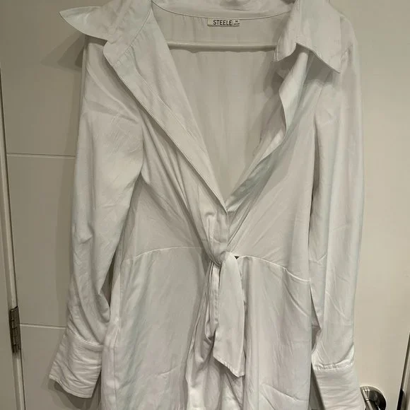 Steele Knotty Shirt Dress - Picture 3 of 6